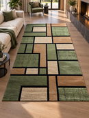 Covor Platinum, hardal/verde, Living, Dormitor, COD: 4703A