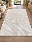 covor plush collection cu model crem / unt